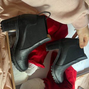 Christian Loutboutin Black Booties (Marchacroche 70 calf)